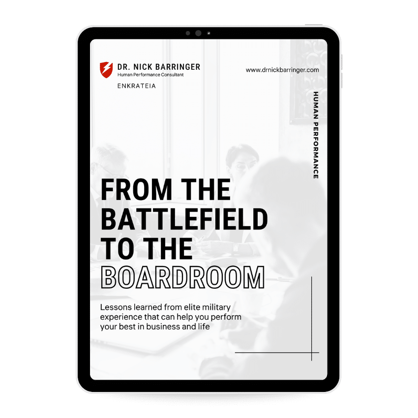 From Battlefield to Boardroom Lessons Guide on iPad tablet